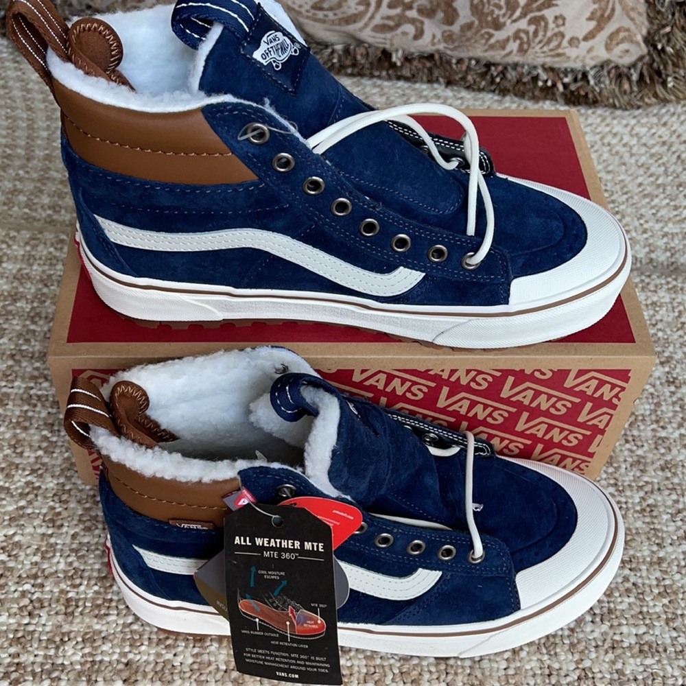 Vans Sk8-Hi Mte 2.0 Dx Dress Blues/Marshmallow WM - Picture 4 of 16